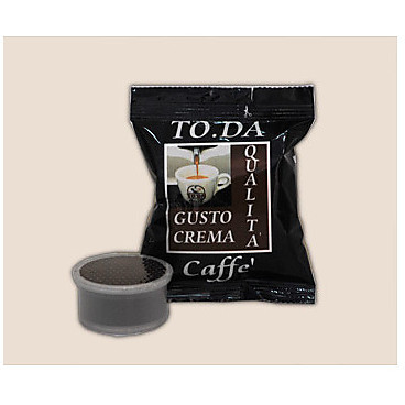 TODA confezione 100 capsule toda caffe' gusto crema compatibili con macchine kimbo