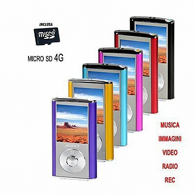 AUDIOLA sda-4457 audiola lettore mp3 con micro sd 4 GB