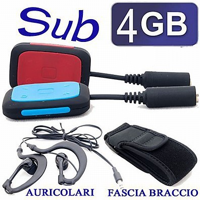 AUDIOLA sub-820 4/gb waterproof audiola lettore mp3