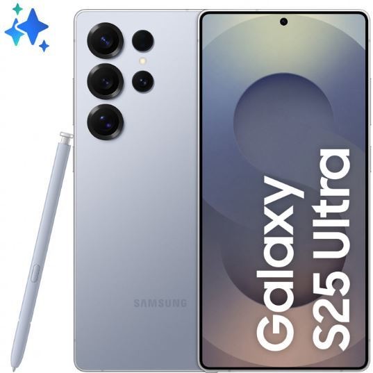 # Samsung Galaxy S25 Ultra Smartphone 5G 6.9'' Ram 12 GB Memoria 256 GB Colore Titanium Silver Blu
