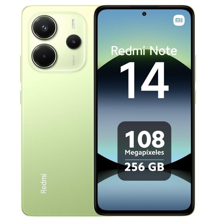 # Xiaomi Redmi Note 14 Smartphone 4G 6.67" Ram 8 GB Memoria 256 GB Colore Verde, Lime
