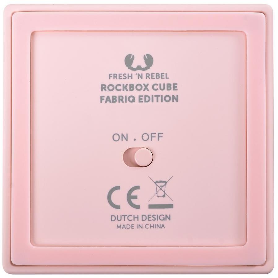 1RB1000CU Fresh 'N Rebel Rockbox Cube edizione in tessuto altoparlante bluetooth portatile colore rosa
