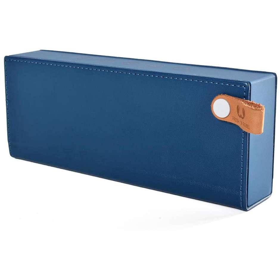 1RB4000IN Fresh 'n Rebel Rockbox Fold edizione in tessuto diffusore speaker portatile Bluetooth indaco