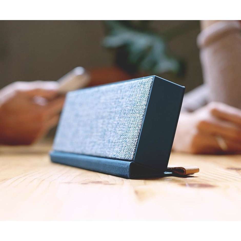 1RB4000IN Fresh 'n Rebel Rockbox Fold edizione in tessuto diffusore speaker portatile Bluetooth indaco