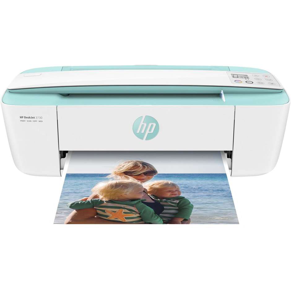 3730 HP DeskJet stampante multifunzione 3 in 1 colore verde, bianco