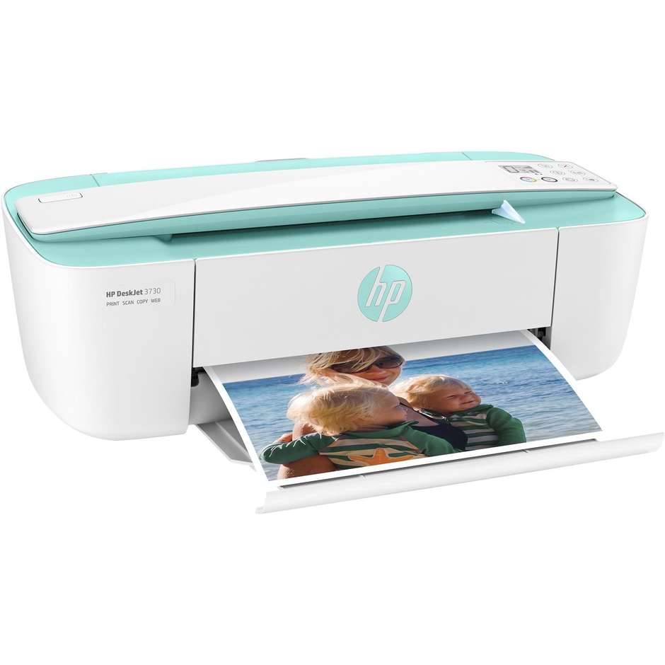 3730 HP DeskJet stampante multifunzione 3 in 1 colore verde, bianco