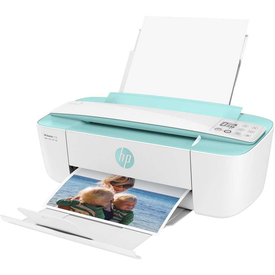 3730 HP DeskJet stampante multifunzione 3 in 1 colore verde, bianco