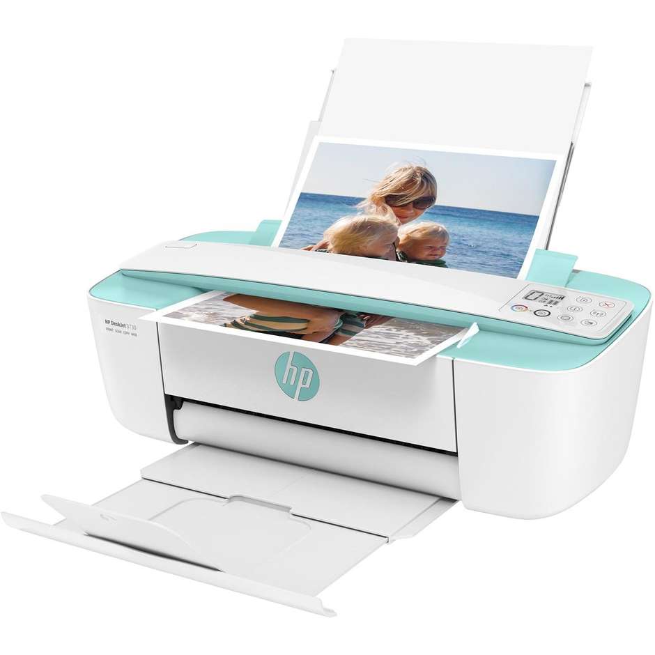 3730 HP DeskJet stampante multifunzione 3 in 1 colore verde, bianco