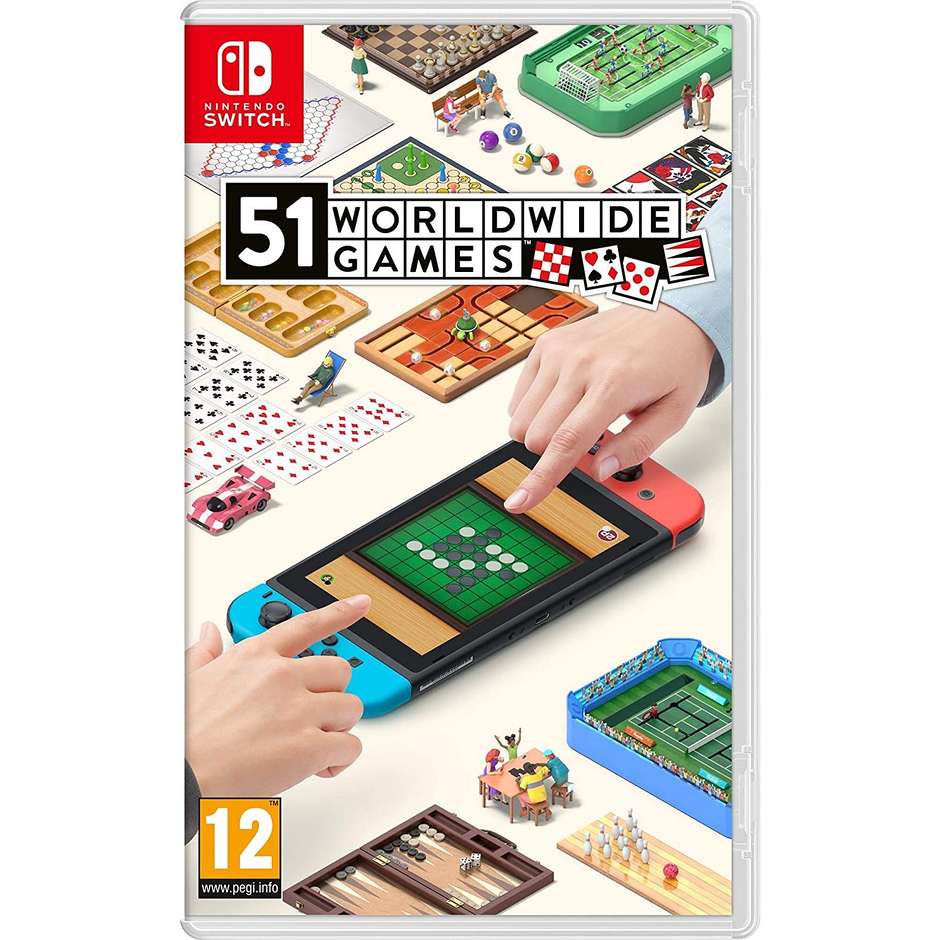 51 Worldwide Games per Nintendo Switch Raccolta di 51 Giochi da Tavolo Carte e Passatempi Storici Scheda di Gioco