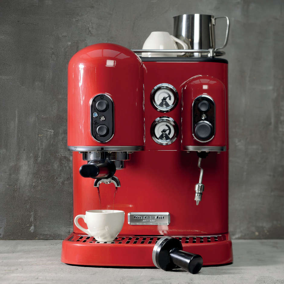 5KES2102EER KitchenAid Artisan macchina per caffè espresso 1300w 2 tazzine rosso