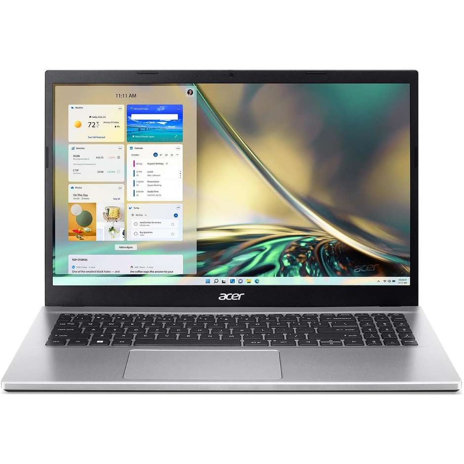 Acer Aspire 3 A315-59-530X Computer portatile 15.6" HD Ram 8 GB Memoria 512 GB Windows 11 Home Colore Argento