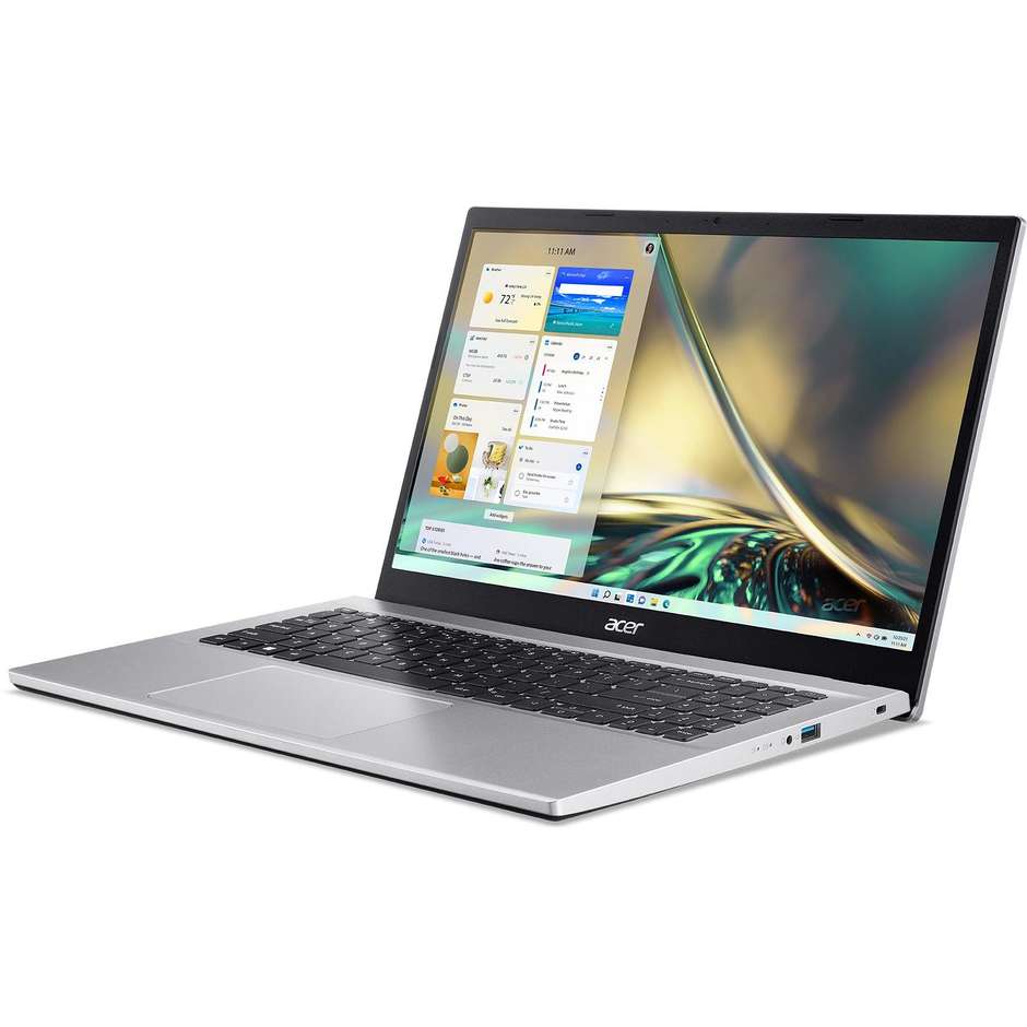 Acer Aspire 3 A315-59-530X Computer portatile 15.6" HD Ram 8 GB Memoria 512 GB Windows 11 Home Colore Argento