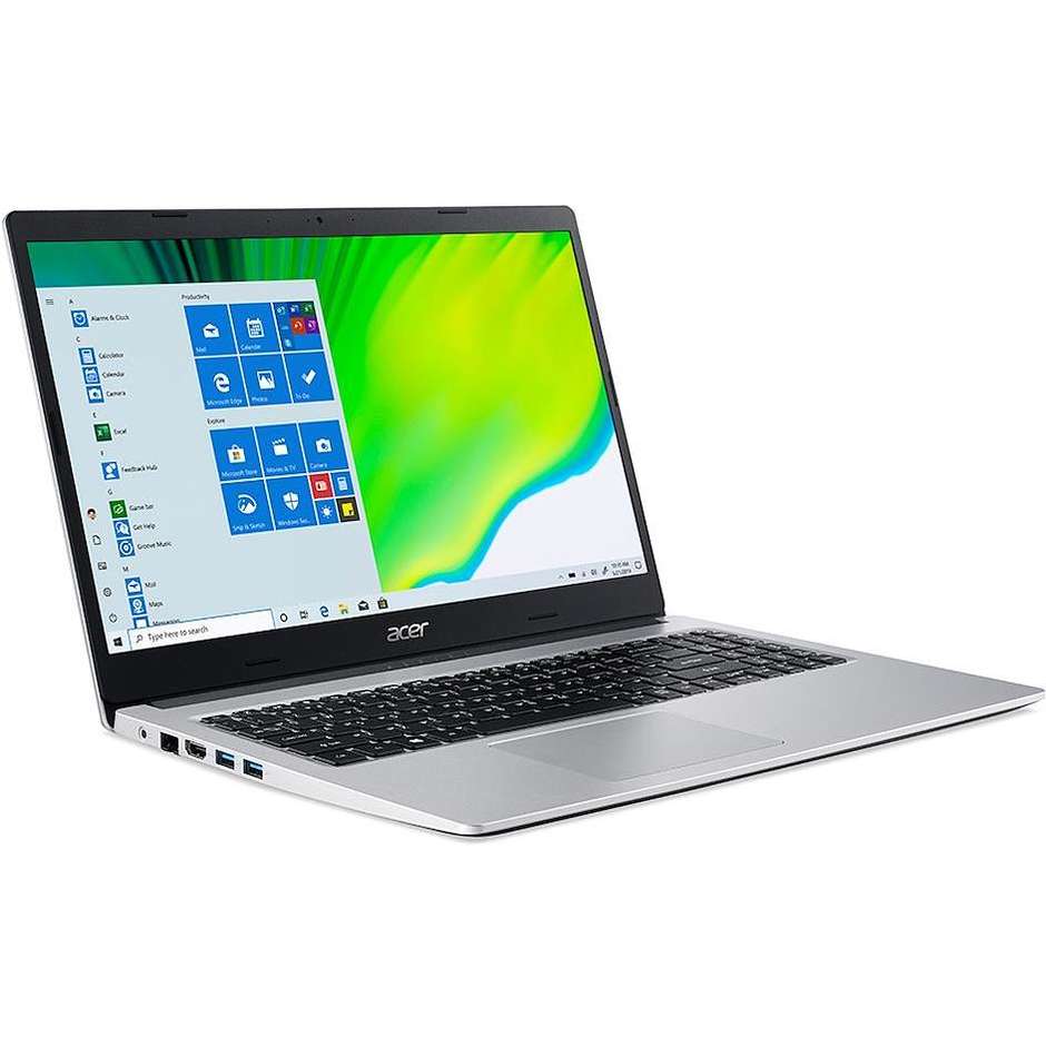 Acer Aspire A315-23-R8VS Notebook 15,6'' Full HD AMD Athlon Silver Ram 8 Gb SSD 256 Gb Windows 10 Home colore silver