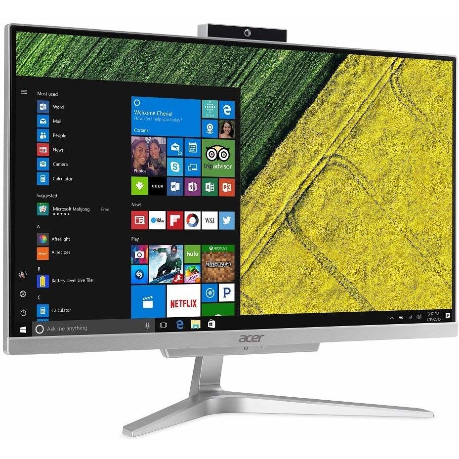 Acer Aspire C22-860 PC All in One monitor 21,5" FHD Intel Core i3-7100 Ram 4 GB HDD 1 TB Windows 10 pro