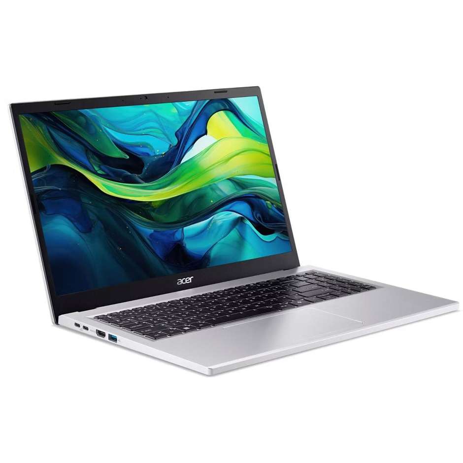 Acer Aspire Go 15 AG15-71P-55A5 Notebook 15.6" Full HD Ram 8 GB Memoria 512 GB Wi-Fi Windows 11 Home Colore Argento
