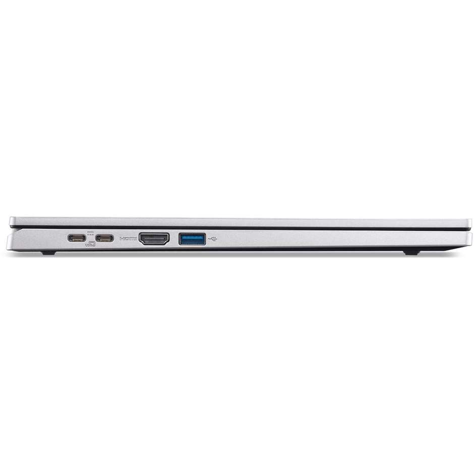 Acer Aspire Go 15 AG15-71P-55A5 Notebook 15.6" Full HD Ram 8 GB Memoria 512 GB Wi-Fi Windows 11 Home Colore Argento