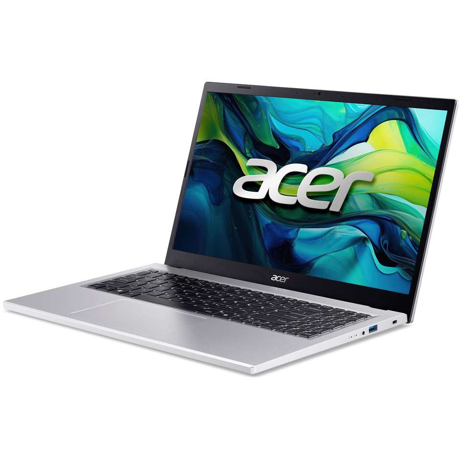 Acer Aspire Go 15 Notebook 15,6" Full HD Intel Core i3-N305 RAM 32 GB SSD 512 GB Wi-Fi Windows 11 Home Argento
