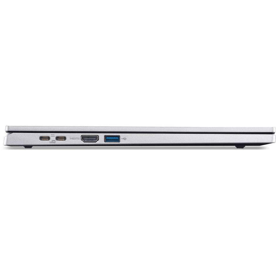 Acer Aspire Go 15 Notebook 15,6" Full HD Intel Core i3-N305 RAM 32 GB SSD 512 GB Wi-Fi Windows 11 Home Argento