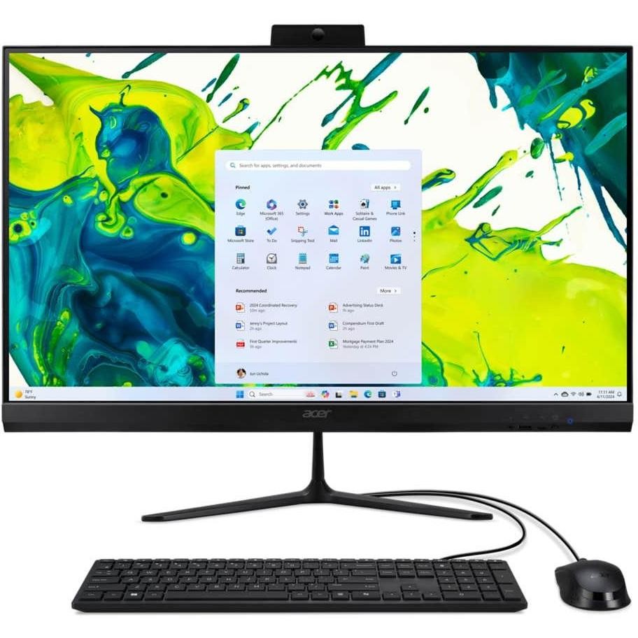 Acer C27-2G All-in-One 27" Ryzen 5 7430U 8 GB SSD 512 GB nero