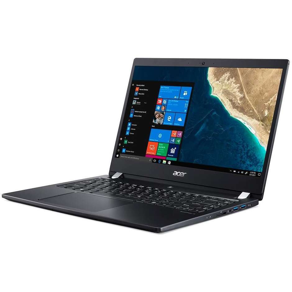 Acer TravelMate TMX3410-M-591P Notebook 14" Intel Core i5-8250U Ram 8 GB SSD 256 GB Windows 10 Professional