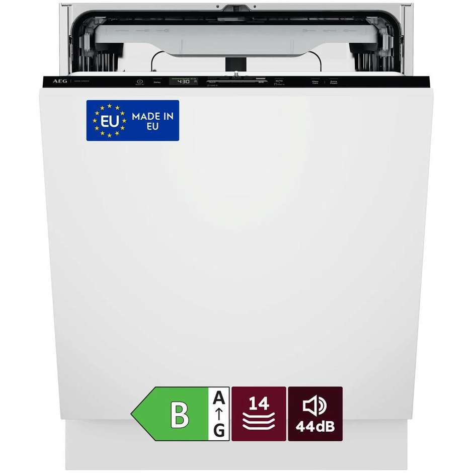 AEG GI6200B2SN Serie 6000 lavastoviglie da incasso totale 14 coperti, classe B, AirDry
