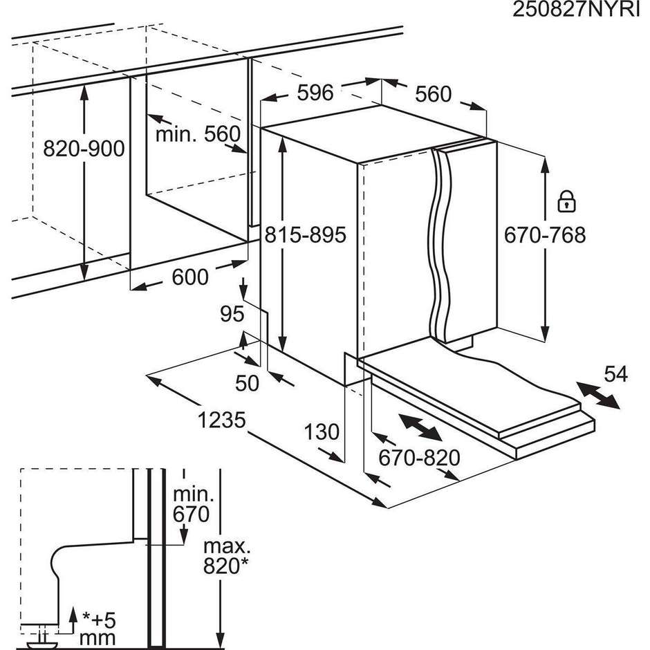 AEG GI9210X2TF Lavastoviglie da Incasso 60 cm 14 Coperti Classe A Wi-Fi