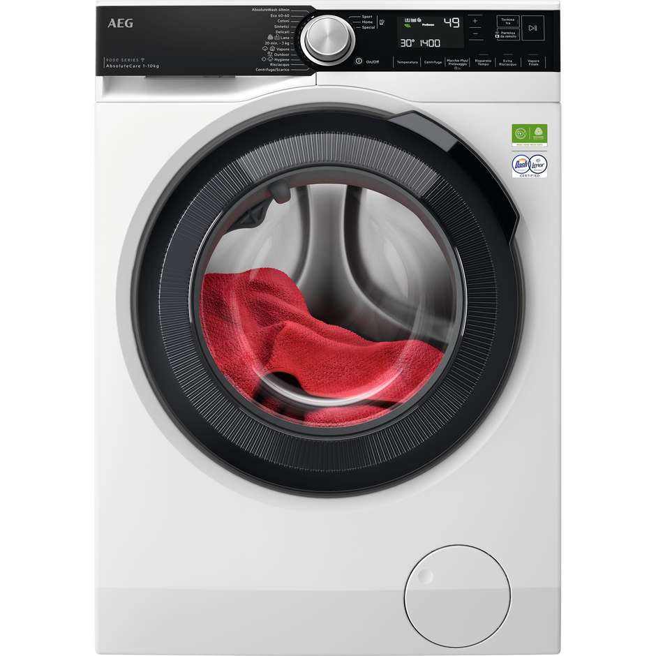 AEG LR9FA104SY LR9FA104SY Lavatrice Carica frontale Capacita 10 kg 1400 Giri/min Classe A Colore Bianco