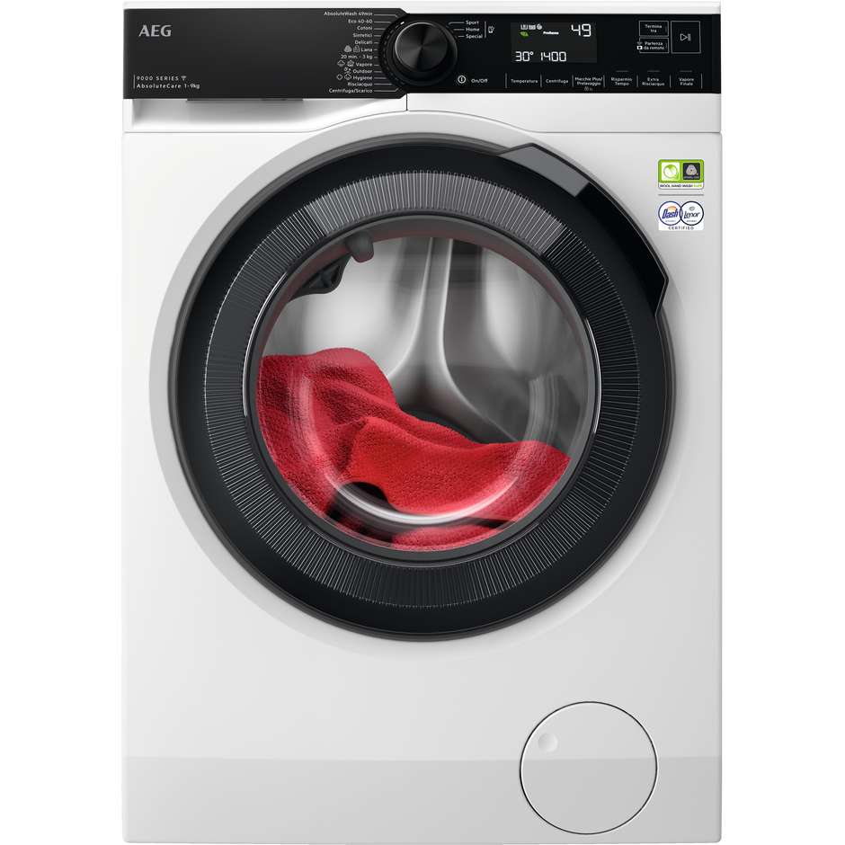 AEG LR9H94GBS Lavatrice Carica Frontale Capacita 9 kg 1400 Giri/min Class A Colore Bianco