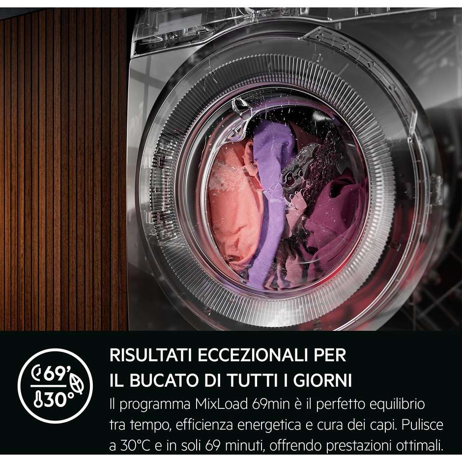 AEG Series 7000 XLR7FBGH10V4 Lavatrice Carica frontale Capacità 10 Kg 1400 RPM White lavatrice cf 10kg 1400 Giri/min Classe A Colore Bianco