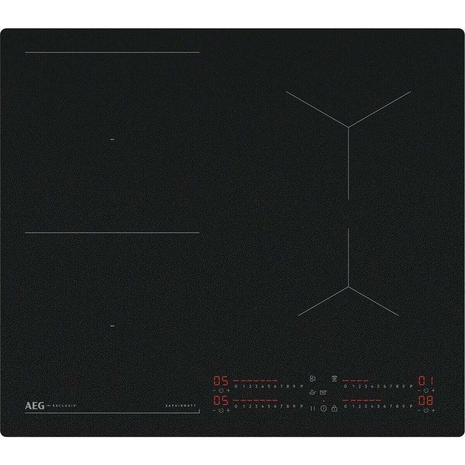 AEG TI64IB3BIZ Piano Cottura a Induzione Boil&Fry 60 cm Nero