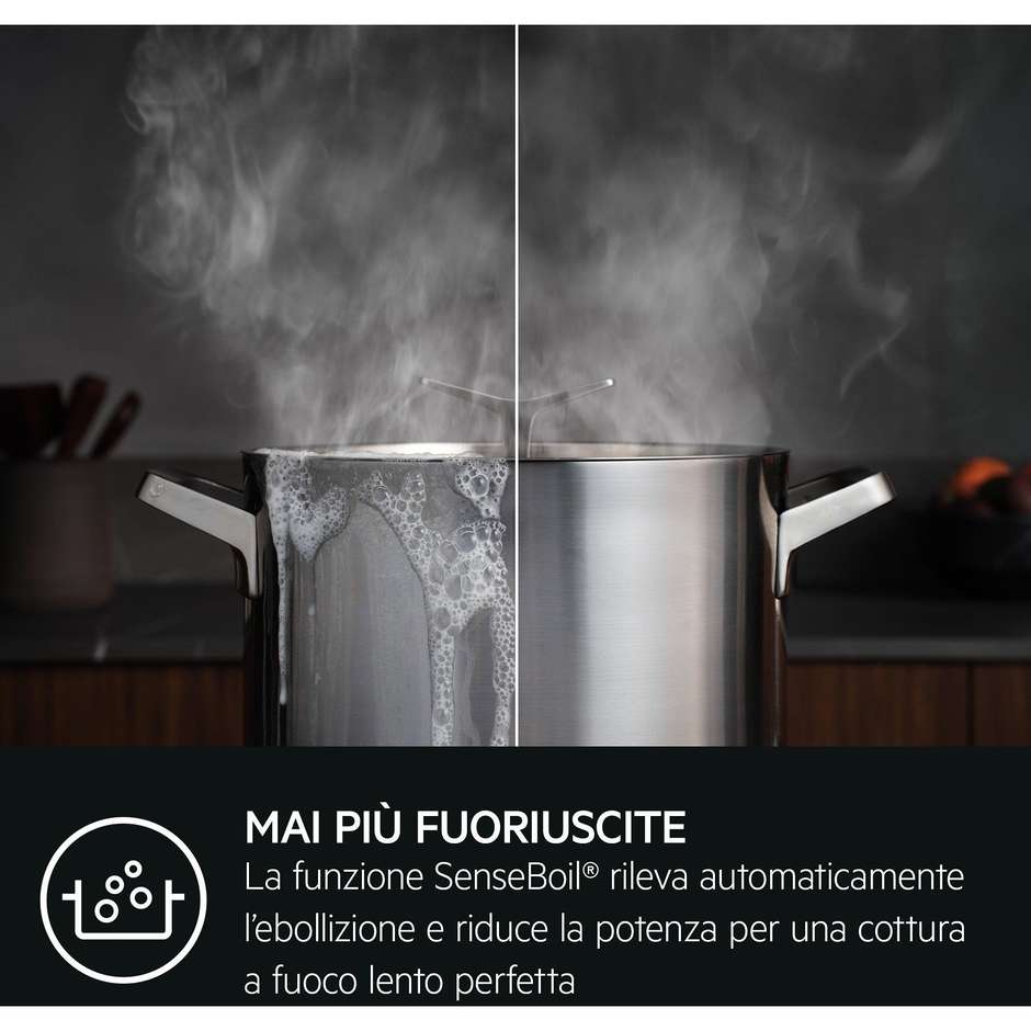AEG TI64IB3BIZ Piano Cottura a Induzione Boil&Fry 60 cm Nero