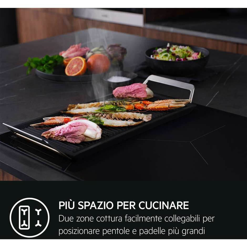 AEG TI64IB3BIZ Piano Cottura a Induzione Boil&Fry 60 cm Nero