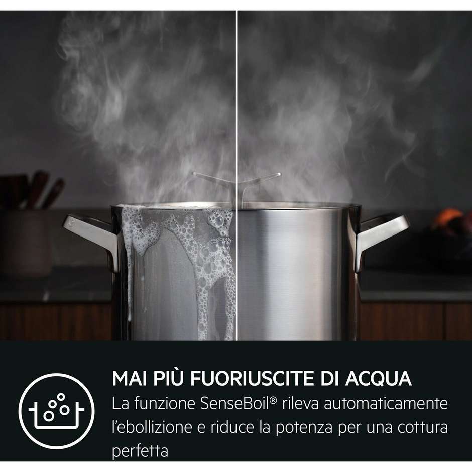 AEG TI64IB3BIZ Piano Cottura a Induzione Boil&Fry 60 cm Nero