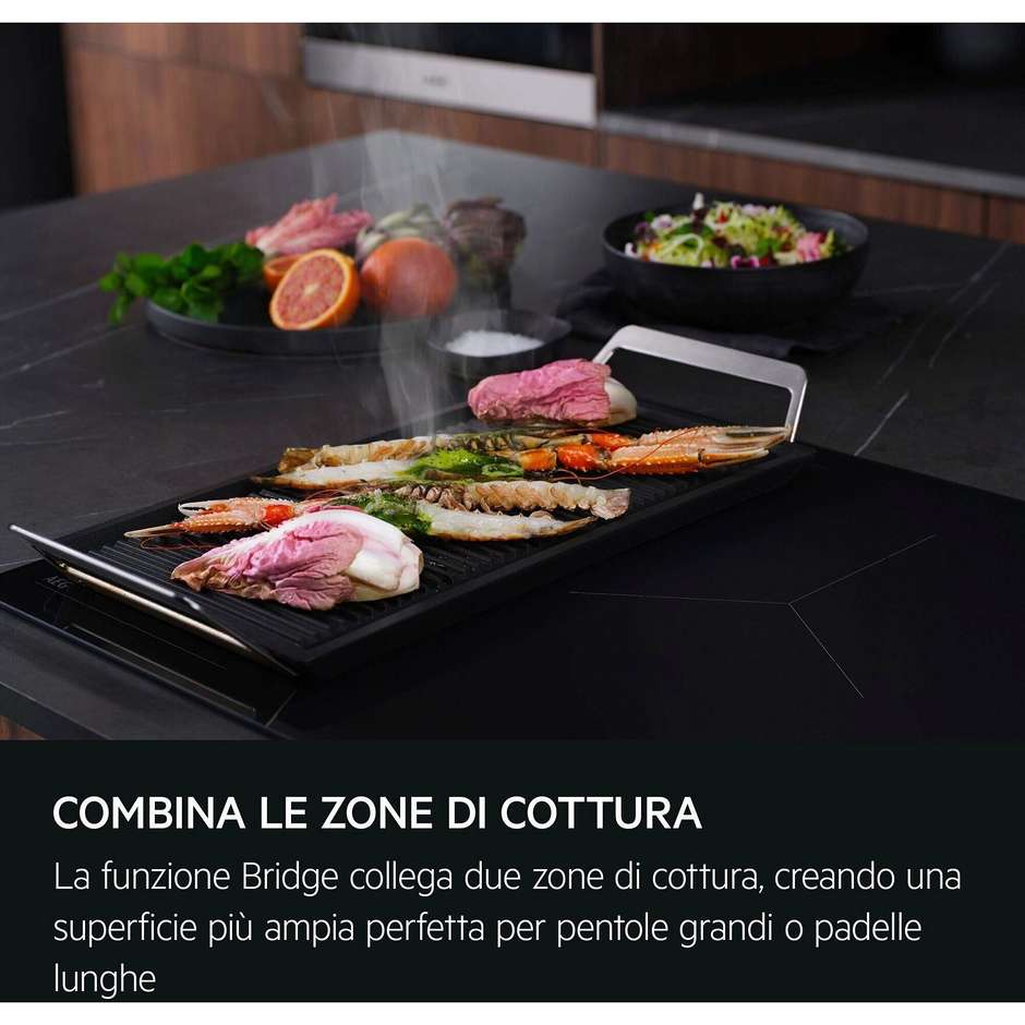 AEG TI64IB3BIZ Piano Cottura a Induzione Boil&Fry 60 cm Nero