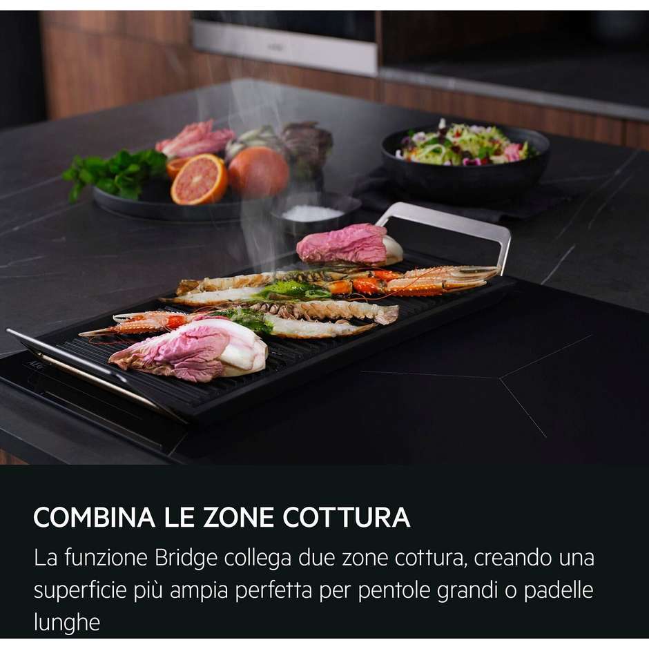 AEG TI64IB3BIZ Piano Cottura a Induzione Boil&Fry 60 cm Nero