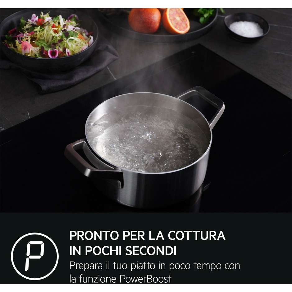 AEG TI64IB3BIZ Piano Cottura a Induzione Boil&Fry 60 cm Nero