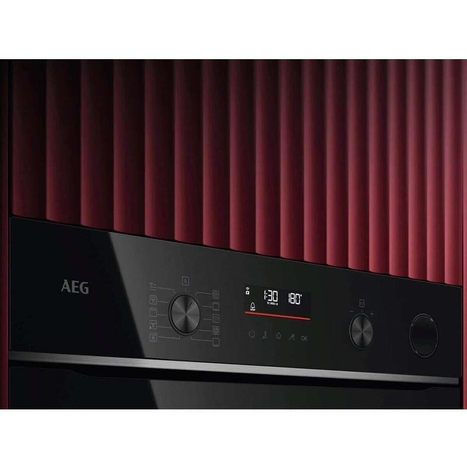 AEG TR6PB53FSB Forno da Incasso SteamCrisp Pirolitico 72L Nero