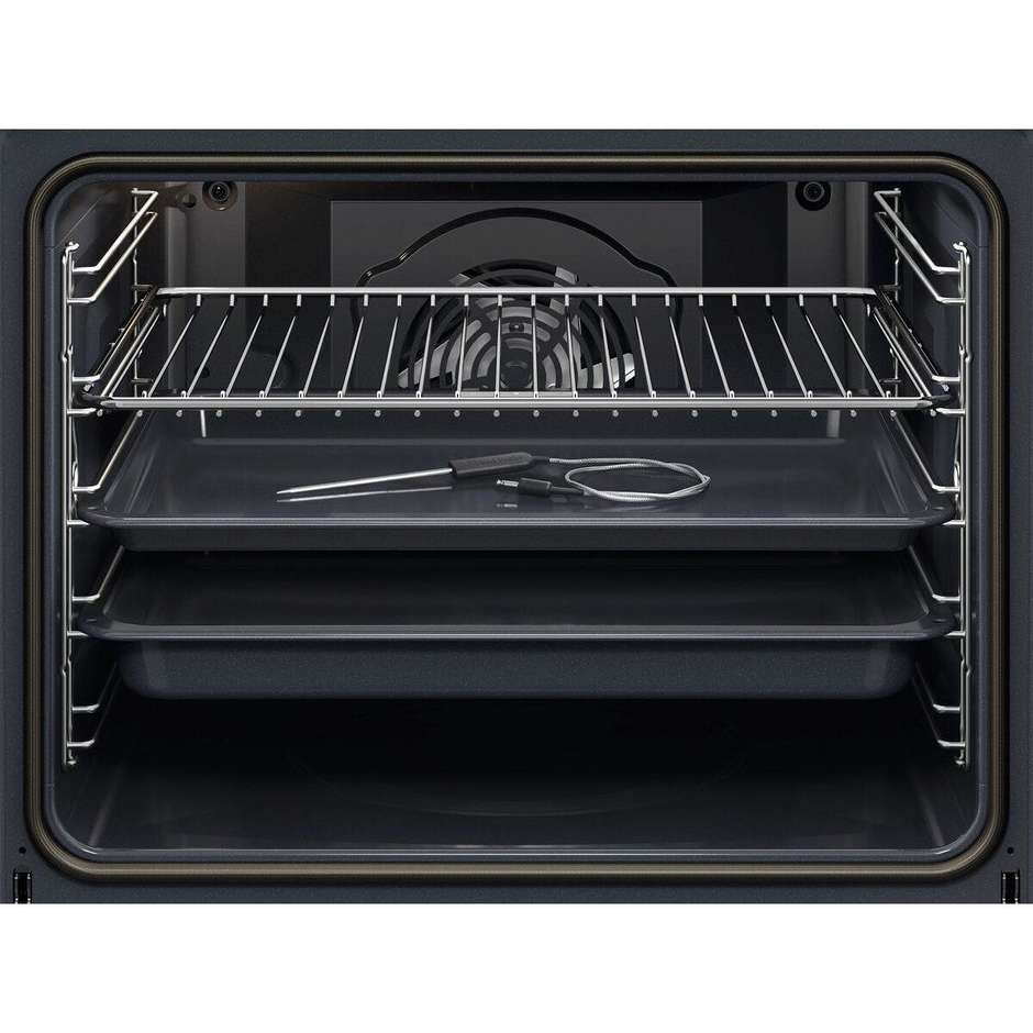 AEG TR6PB53FSB Forno da Incasso SteamCrisp Pirolitico 72L Nero