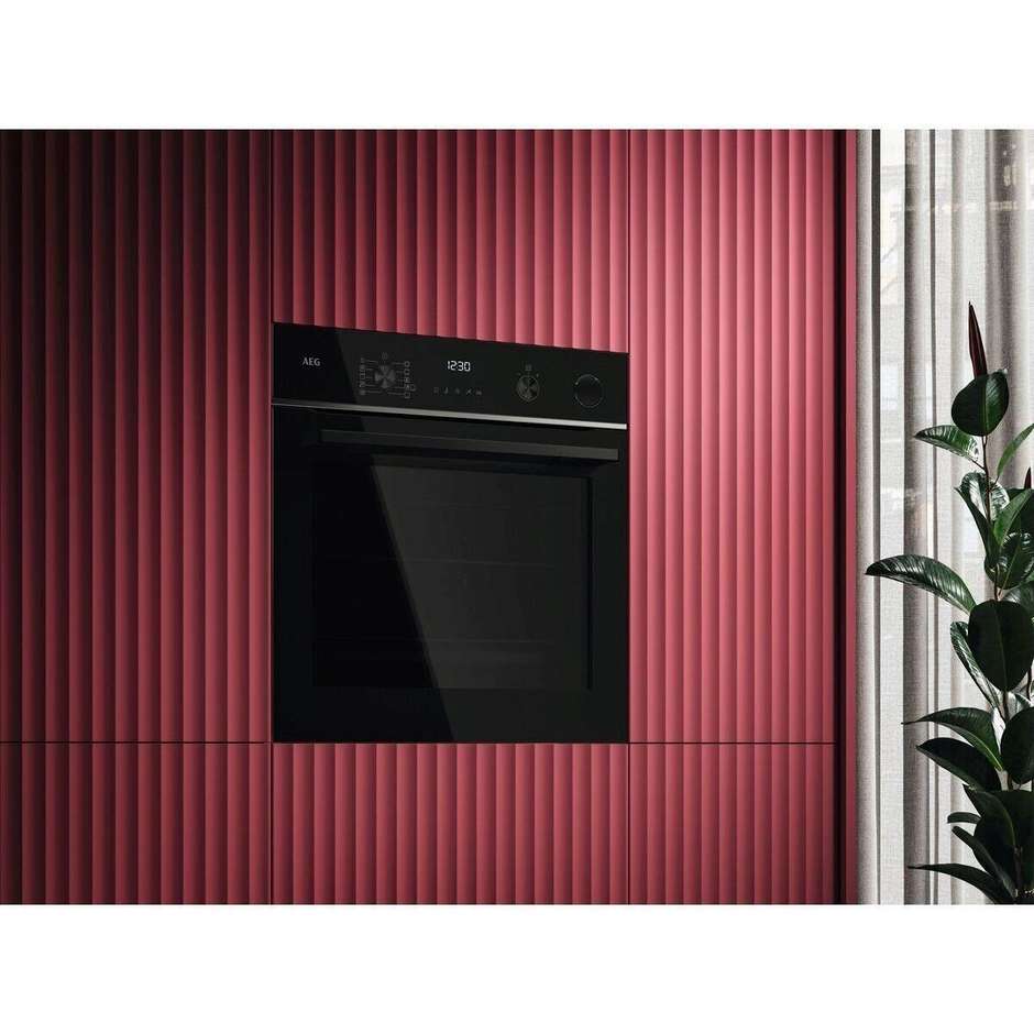 AEG TR6PB53FSB Forno da Incasso SteamCrisp Pirolitico 72L Nero
