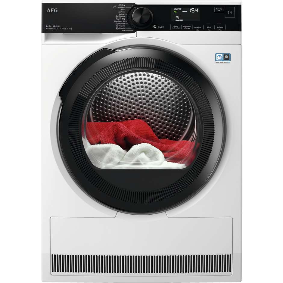 AEG TR9HC83B Asciugatrice Carica frontale Capacita 8 Kg Classe C Colore Bianco
