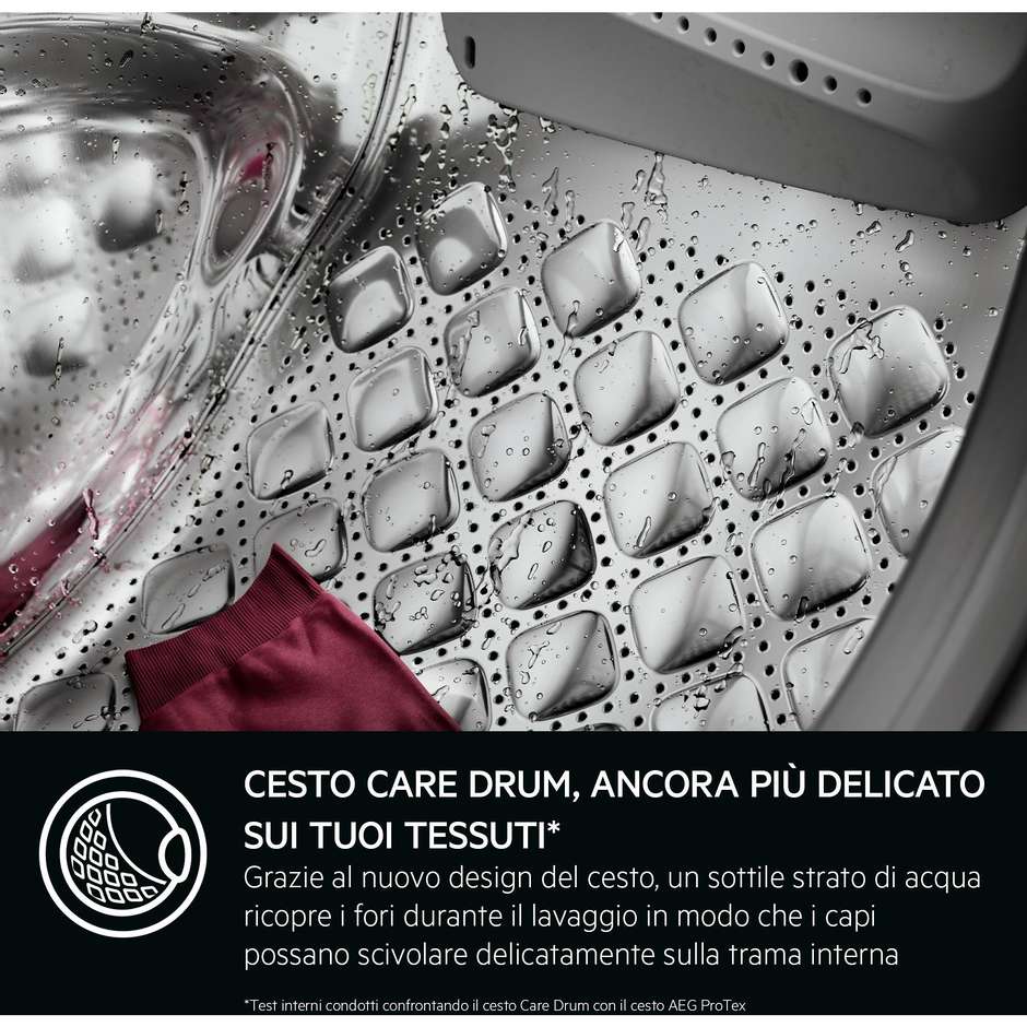 AEG XLR7FBGH10V4 Serie 7000 Lavatrice 10 kg 1400 giri classe A ProSteam bianca