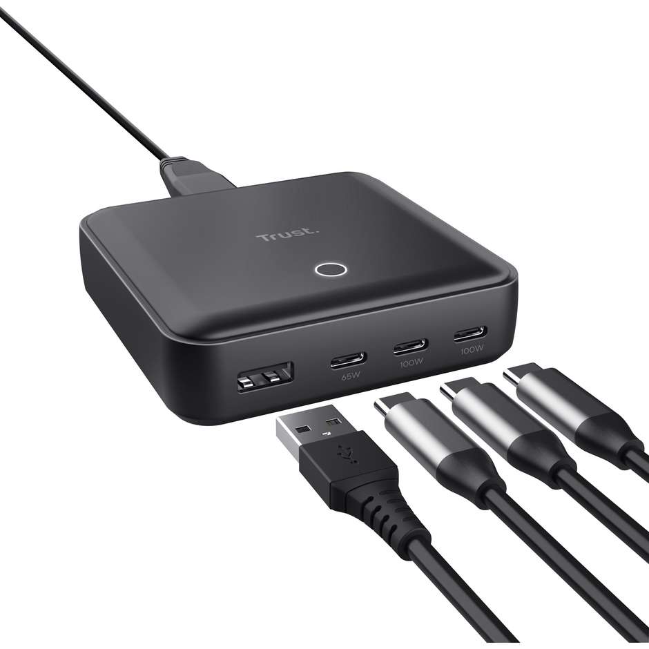 alimentatore n.book maxo 1 usb-a 3 usb-c 100w