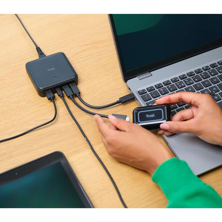 alimentatore n.book maxo 1 usb-a 3 usb-c 100w
