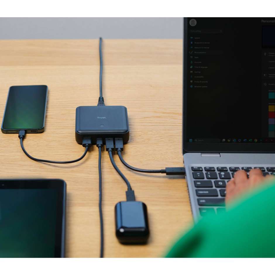 alimentatore n.book maxo 1 usb-a 3 usb-c 100w