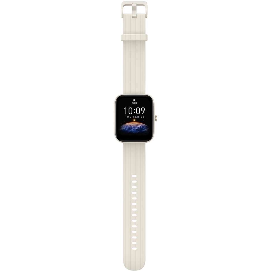 Amazfit BIP 3 PRO Smartwatch 1,69" GPS colore nero con cinturino crema