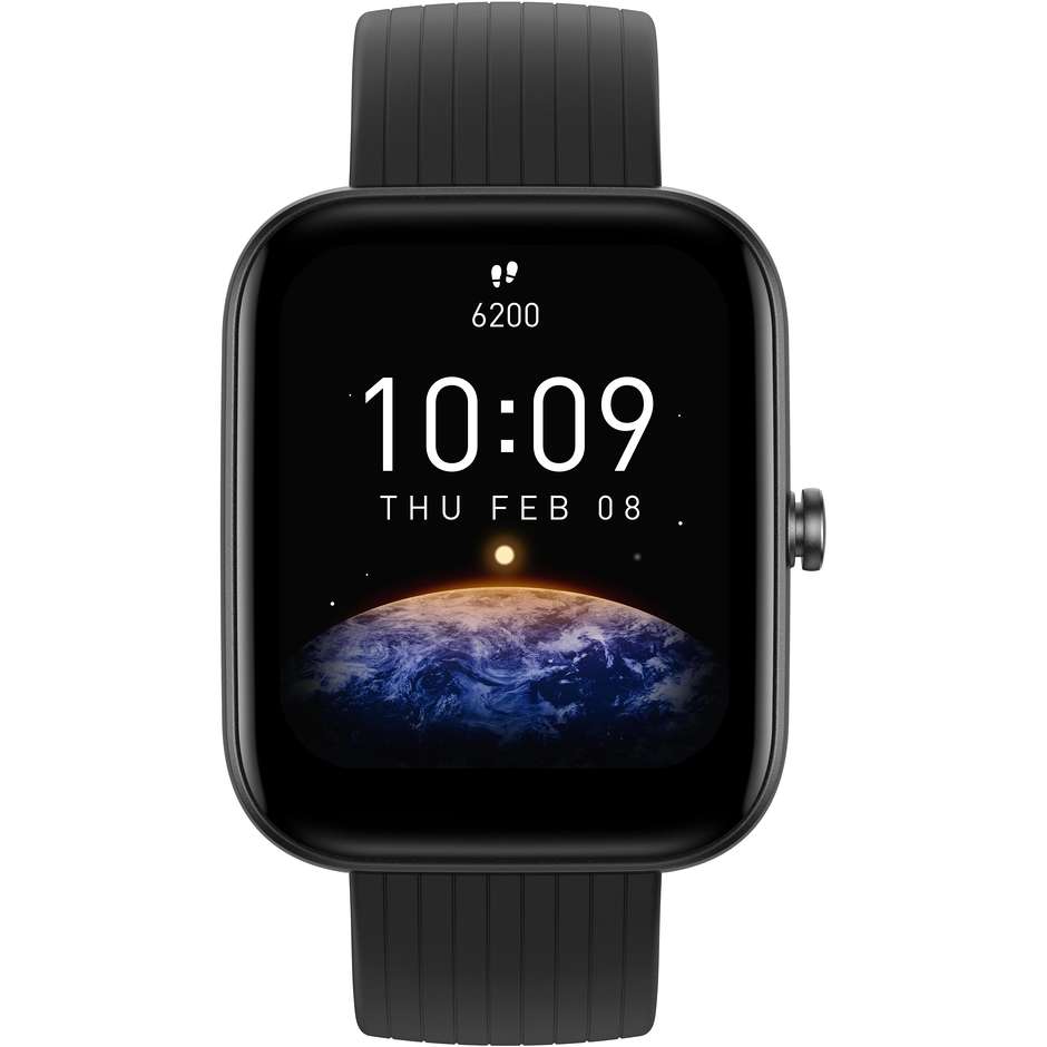 Amazfit BIP 3 PRO Smartwatch 1,69" GPS colore nero con cinturino nero