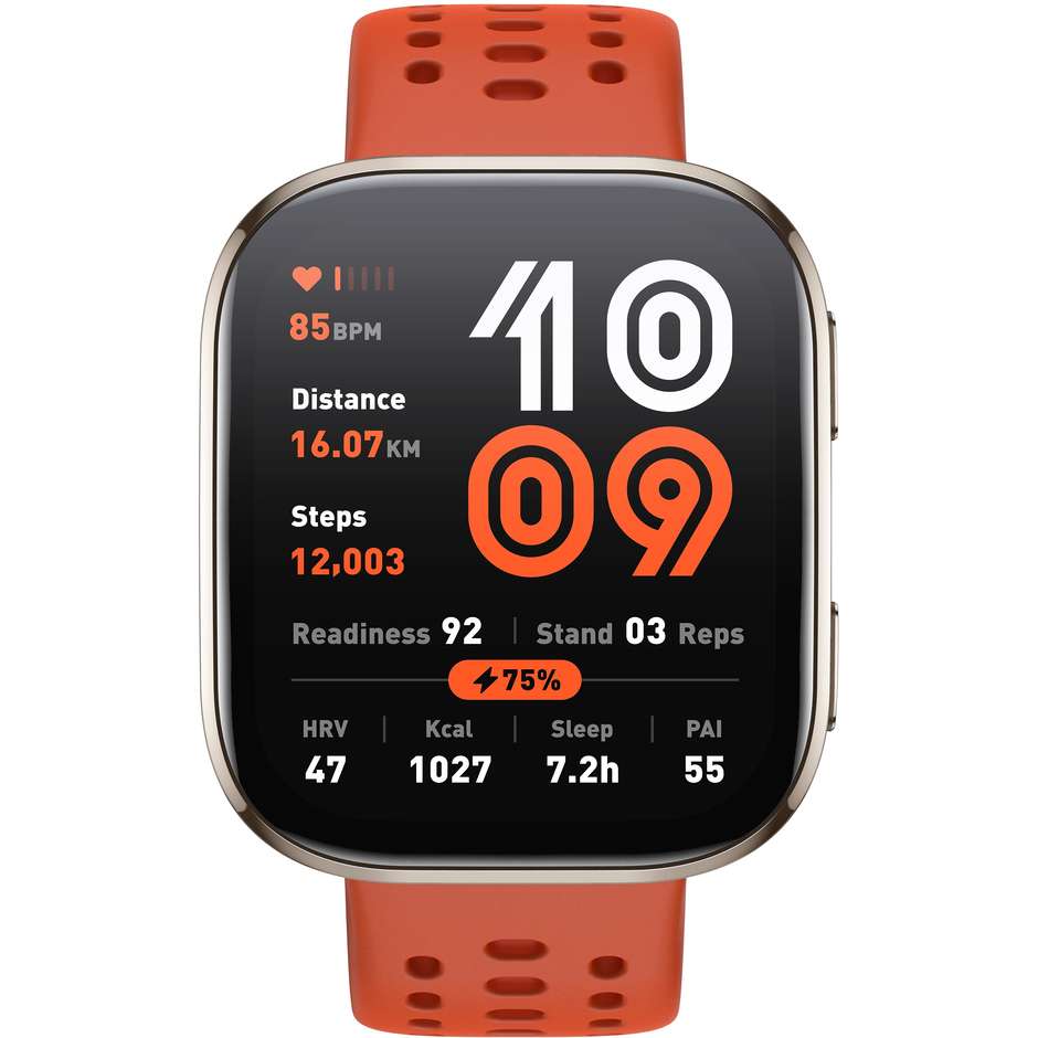 Amazfit Bip 6 Red Smartwatch 1.97" Bluetooth Wi-Fi GPS Colore Oro