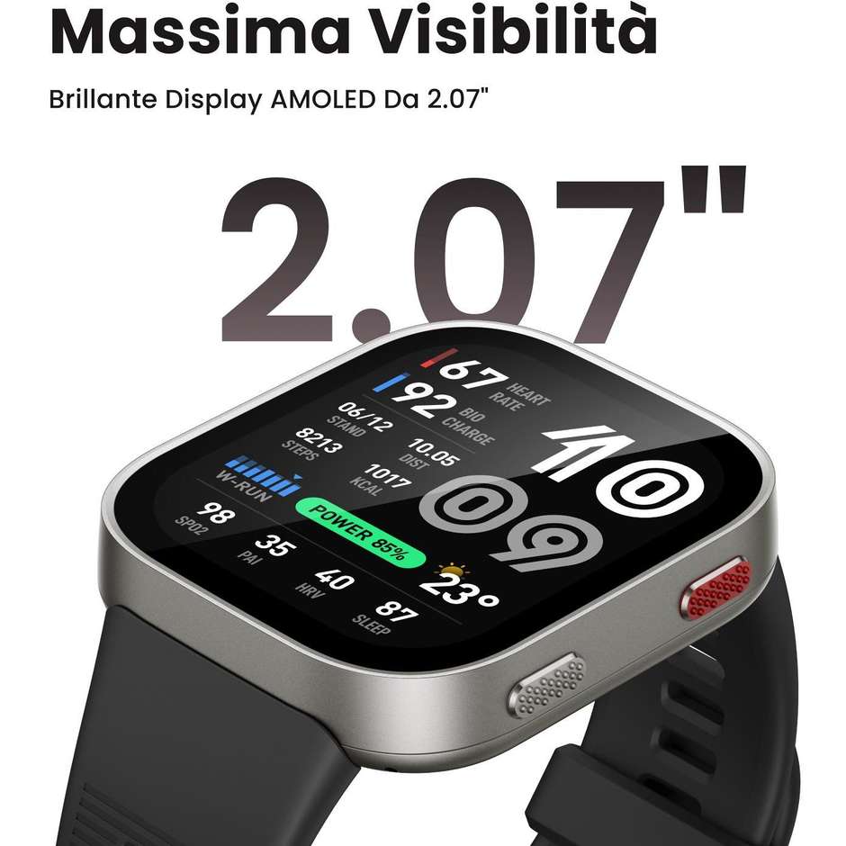 Amazfit Bip Max Smartwatch GPS AMOLED 2,07" Silver