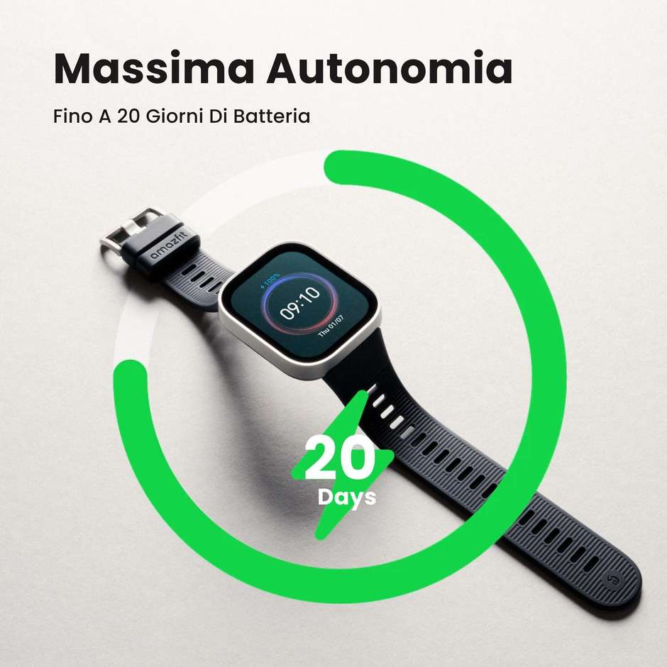 Amazfit Bip Max Smartwatch GPS AMOLED 2,07" Silver