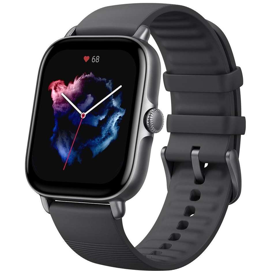 Amazfit GTS3BK Smartwatch 1.75" AMOLED GPS Bluetooth colore nero